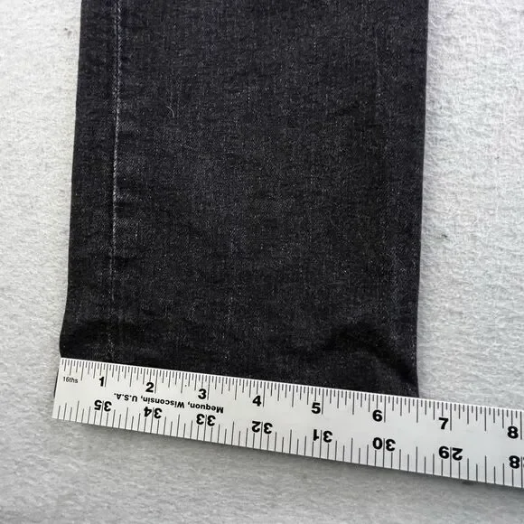 AG Adriano Goldschmied Tellis Modern Slim Jeans Mens 30x33 Black Denim - Picture 13 of 13